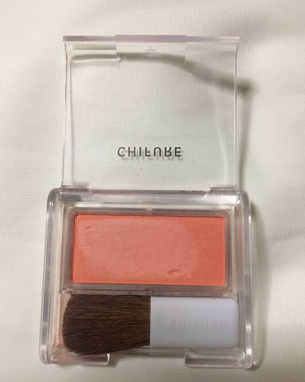 チーク カラー(ブラシ付)/ちふれ/パウダーチークを使ったクチコミ(2枚目)