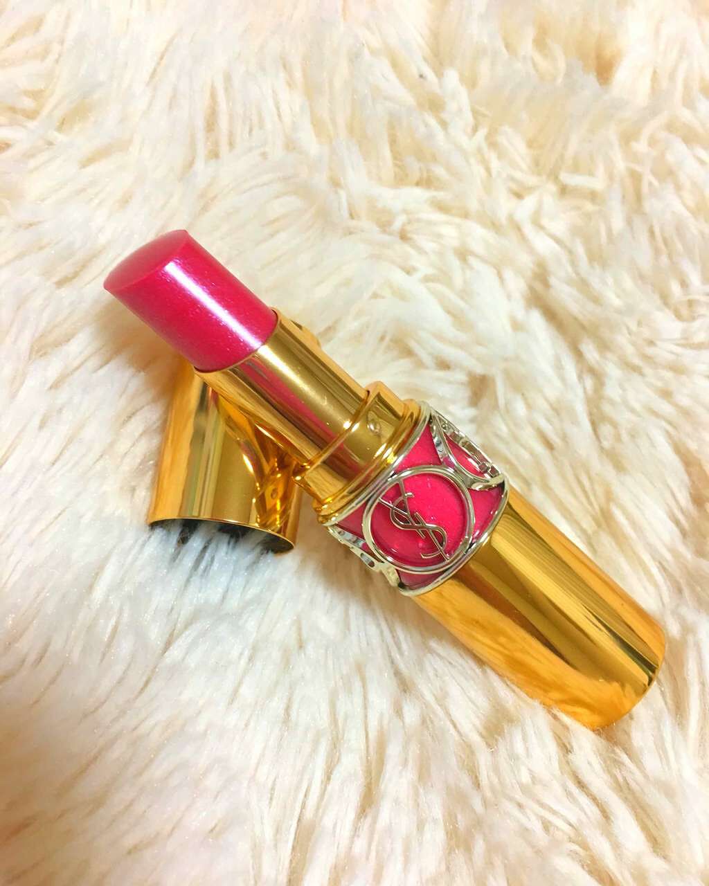 ルージュ ヴォリュプテ シャイン/YVES SAINT LAURENT BEAUTE/口紅を使ったクチコミ(1枚目)