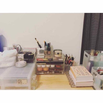 重なるアクリルケース2段引出・大/無印良品/その他化粧小物を使ったクチコミ(1枚目)