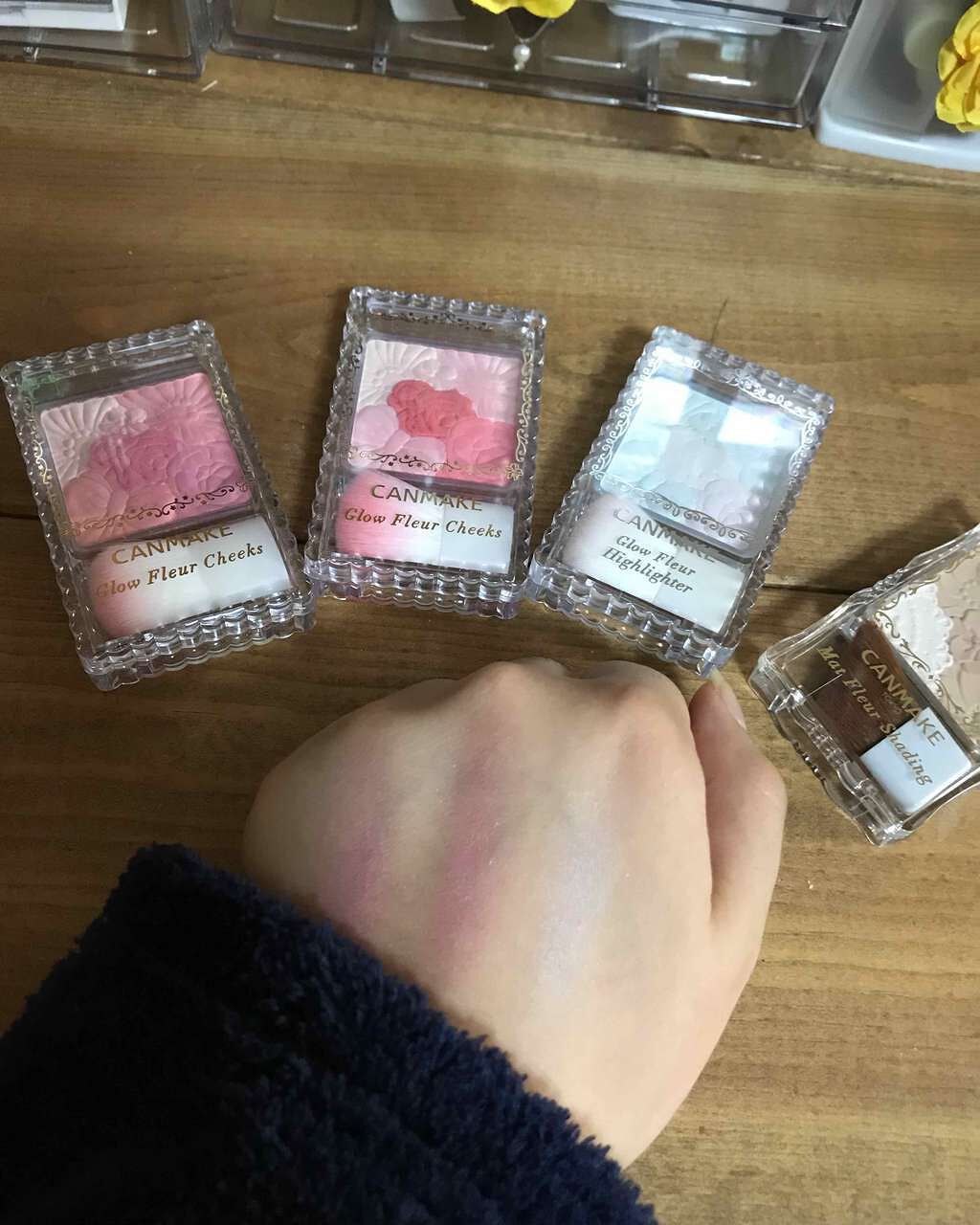 グロウフルールチークス/キャンメイク/パウダーチークを使ったクチコミ(3枚目)