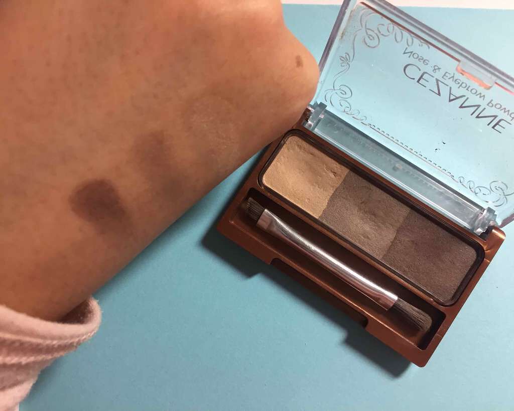 ノーズ＆アイブロウパウダー/CEZANNE/パウダーアイブロウを使ったクチコミ（2枚目）