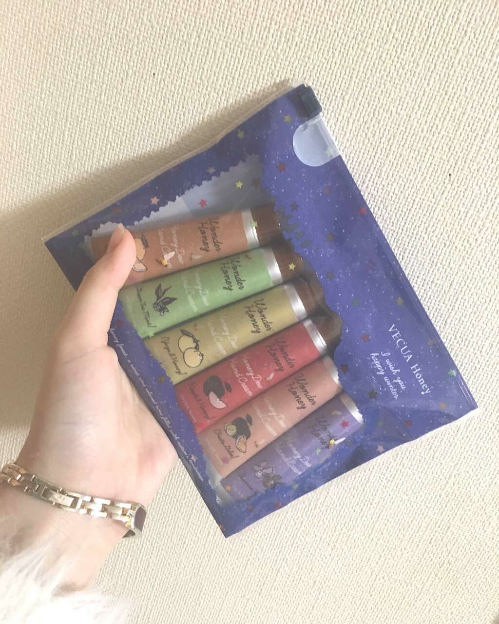 ワンダーハニー はちみつの森のハンドクリームギフト/VECUA Honey/トライアルキットを使ったクチコミ（1枚目）