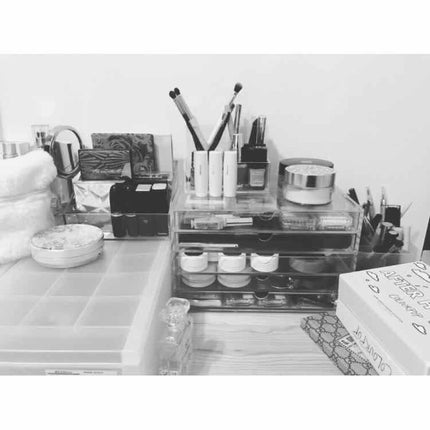 重なるアクリルケース2段引出・大/無印良品/その他化粧小物を使ったクチコミ(2枚目)