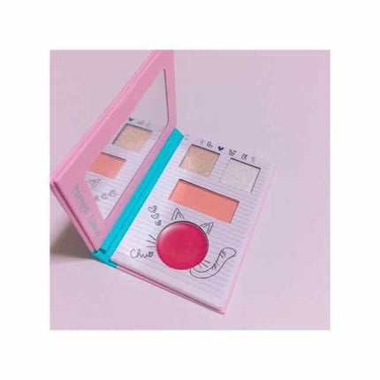 Popteen1月号付録 キャンパスノート風メイクパレットが可愛い♡