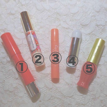 ▶︎My favorite lip < orange >

             ①          ②         ③         ④          ⑤
値段 ¥1,200   ¥5