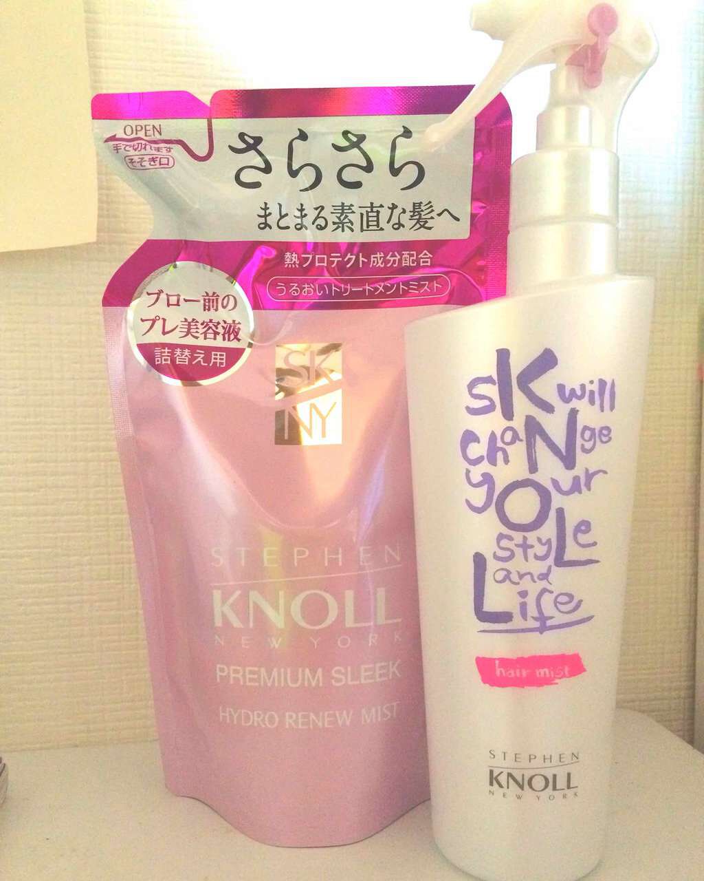 プレミアムスリーク ハイドロリニュー ミスト リッチモイスト(しっとりタイプ)/スティーブンノル ニューヨーク/ヘアミストを使ったクチコミ(1枚目)