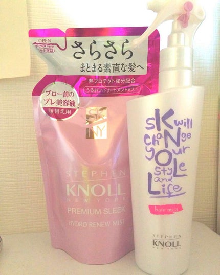 プレミアムスリーク ハイドロリニュー ミスト リッチモイスト(しっとりタイプ)/スティーブンノル ニューヨーク/ヘアミストを使ったクチコミ(1枚目)