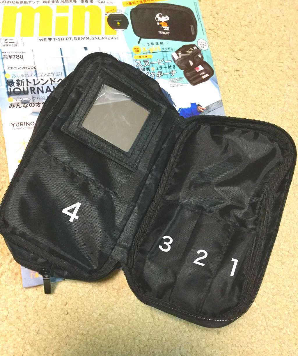 常に金欠 on LIPS 「miniの付録のメイクポーチ!♡LIPSで見て可愛い欲しい😍!..」(1枚目)