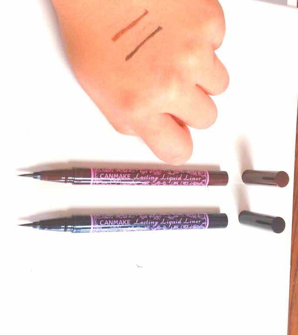 ラスティングリキッドライナー/キャンメイク/リキッドアイライナーを使ったクチコミ(2枚目)