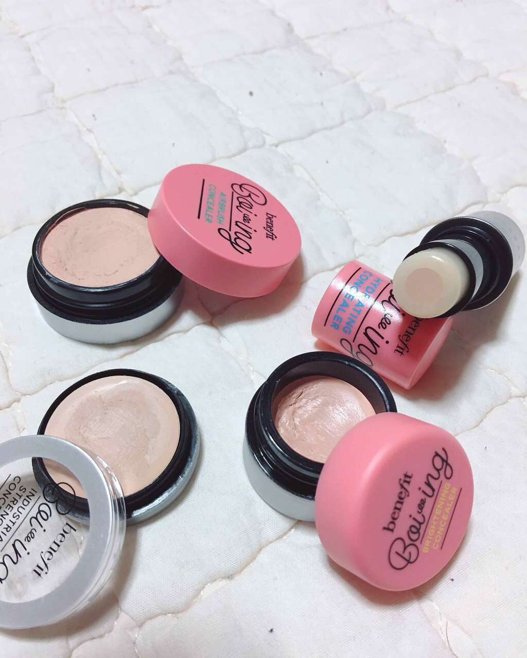 ベネフィット プレイスティックのクチコミ「ベネフィット
コンシーラーセット

4種類のコンシーラーです💕💕
お試しサイズで本品より一回り.....」（2枚目）