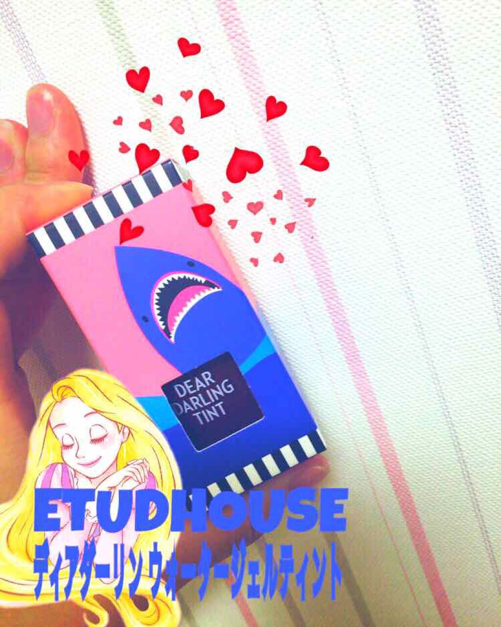 ディアダーリン ウォータージェルティント （アイスティント）/ETUDE/口紅を使ったクチコミ（1枚目）