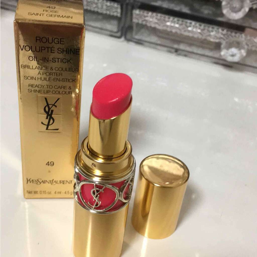 ルージュ ヴォリュプテ シャイン/YVES SAINT LAURENT BEAUTE/口紅を使ったクチコミ(1枚目)