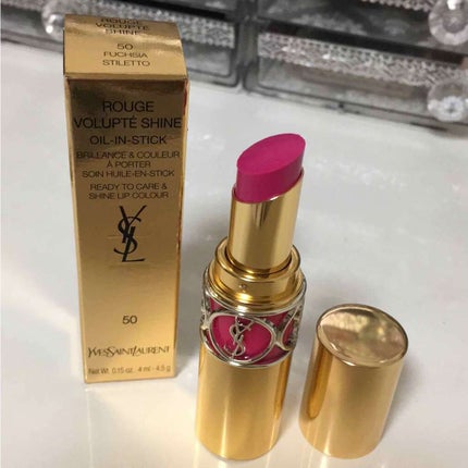 ルージュ ヴォリュプテ シャイン/YVES SAINT LAURENT BEAUTE/口紅を使ったクチコミ(1枚目)