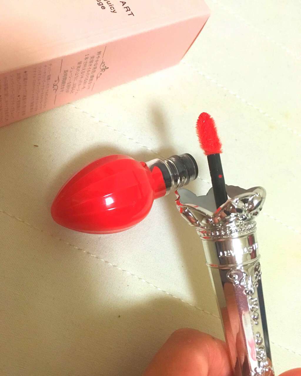 フォーエヴァージューシー オイルルージュ/JILL STUART/口紅を使ったクチコミ(2枚目)