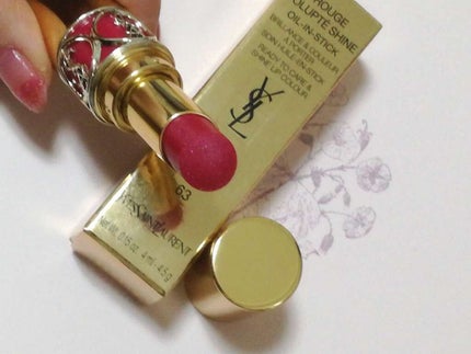 ルージュ ヴォリュプテ シャイン/YVES SAINT LAURENT BEAUTE/口紅を使ったクチコミ(3枚目)