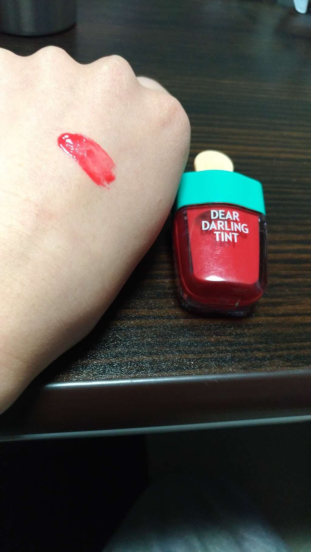 ディアダーリン ウォータージェルティント (アイスティント)/ETUDE/口紅を使ったクチコミ(2枚目)