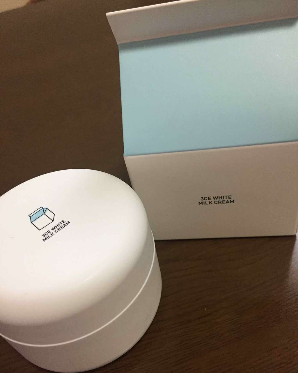 WHITE MILK CREAM/3CE/フェイスクリームを使ったクチコミ（1枚目）
