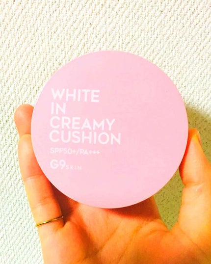 WHITE CREAMY CUSHION(ウユファンデ)/G9SKIN/化粧下地を使ったクチコミ(1枚目)