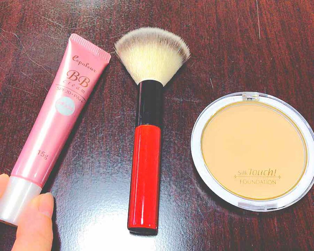 春姫 ファンデーションブラシ 大 ナチュラル/DAISO/メイクブラシを使ったクチコミ（1枚目）