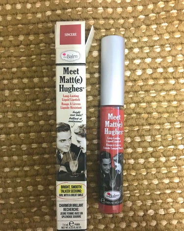 〇Meet Matt(e) Huhges Long Lasting Liquid Lipstick〇

color：SINCERE

日本になさそうな色のマットリップが欲しくて、ネットで購入しました。（