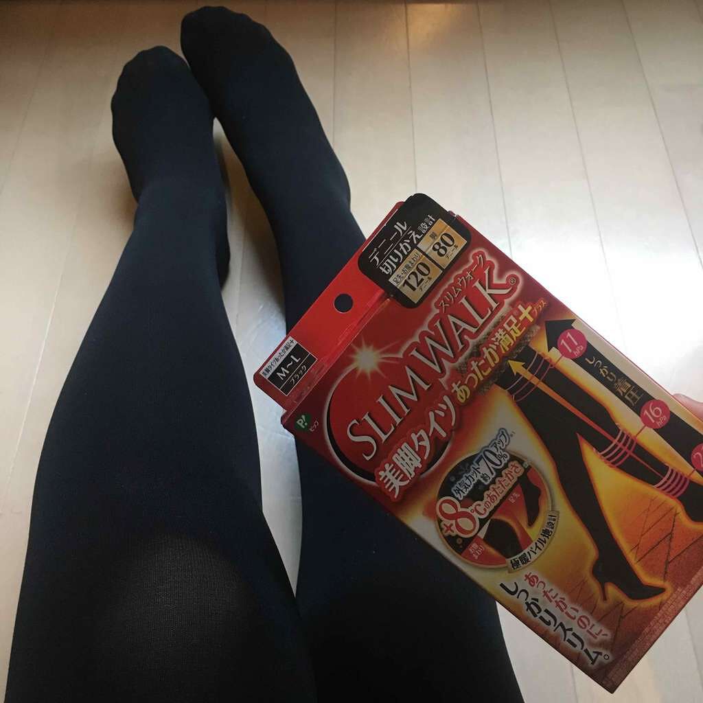 美脚タイツあったか満足+/SLIMWALK/着圧ソックス・レギンスを使ったクチコミ(1枚目)