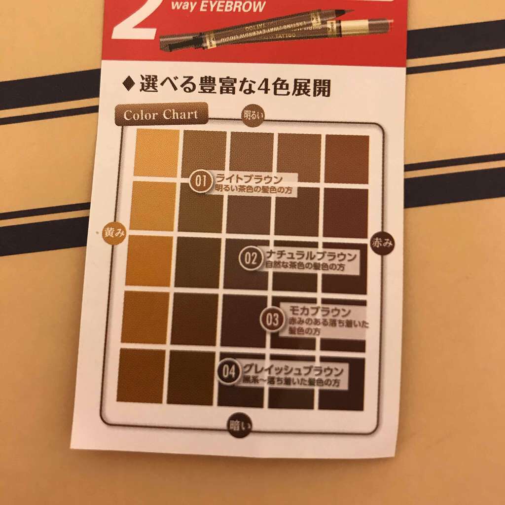 ラスティングツーウェイアイブロウ リキッド(旧)/K-パレット/リキッドアイブロウを使ったクチコミ（2枚目）