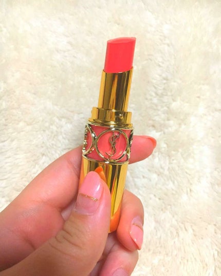 ルージュ ヴォリュプテ シャイン/YVES SAINT LAURENT BEAUTE/口紅を使ったクチコミ(2枚目)