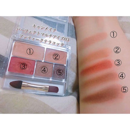 パーフェクトマルチアイズ/キャンメイク/アイシャドウパレットを使ったクチコミ(2枚目)