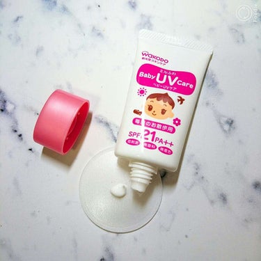  赤ちゃんの顔・体用日焼け止め
 無香料無着色

  以前皮膚科の先生に「毎日SPF50は高すぎて肌への負担が強い。日中ほぼ屋内にいるなら15～20ぐらいが良い」と言われたので、当てはまるものを探した結