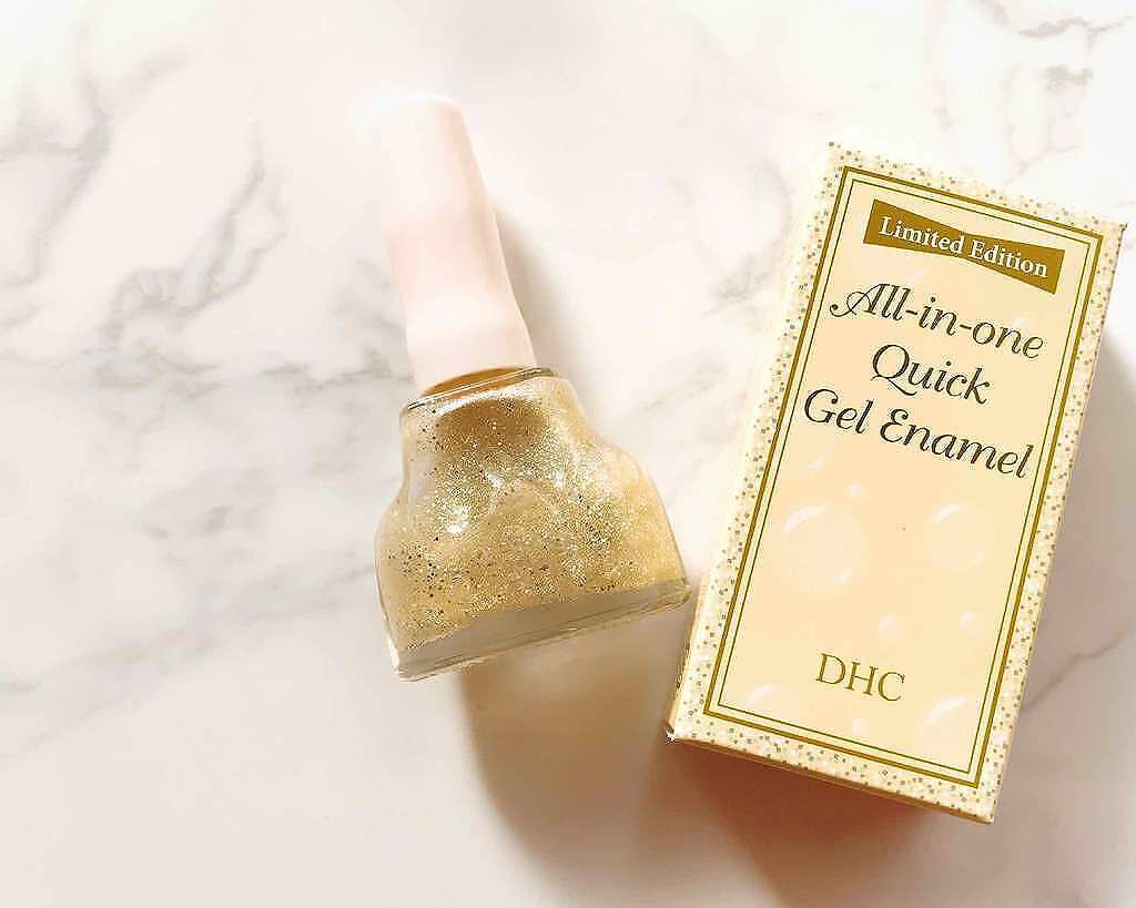 DHC オールインワン クイックジェルエナメルのクチコミ「DHCオールインワンクイックジェルエナメル
カラーはKG07

ベース、カラー、トップコート、.....」（2枚目）