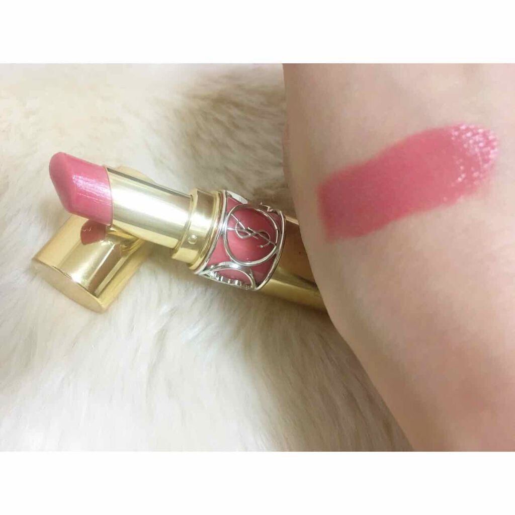 ルージュ ヴォリュプテ シャイン/YVES SAINT LAURENT BEAUTE/口紅を使ったクチコミ(2枚目)