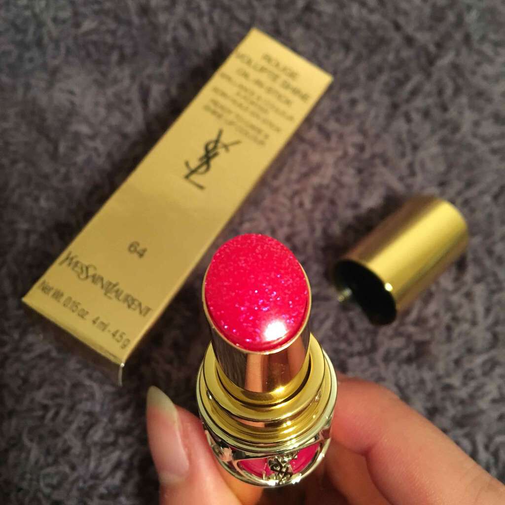 ルージュ ヴォリュプテ シャイン/YVES SAINT LAURENT BEAUTE/口紅を使ったクチコミ(2枚目)