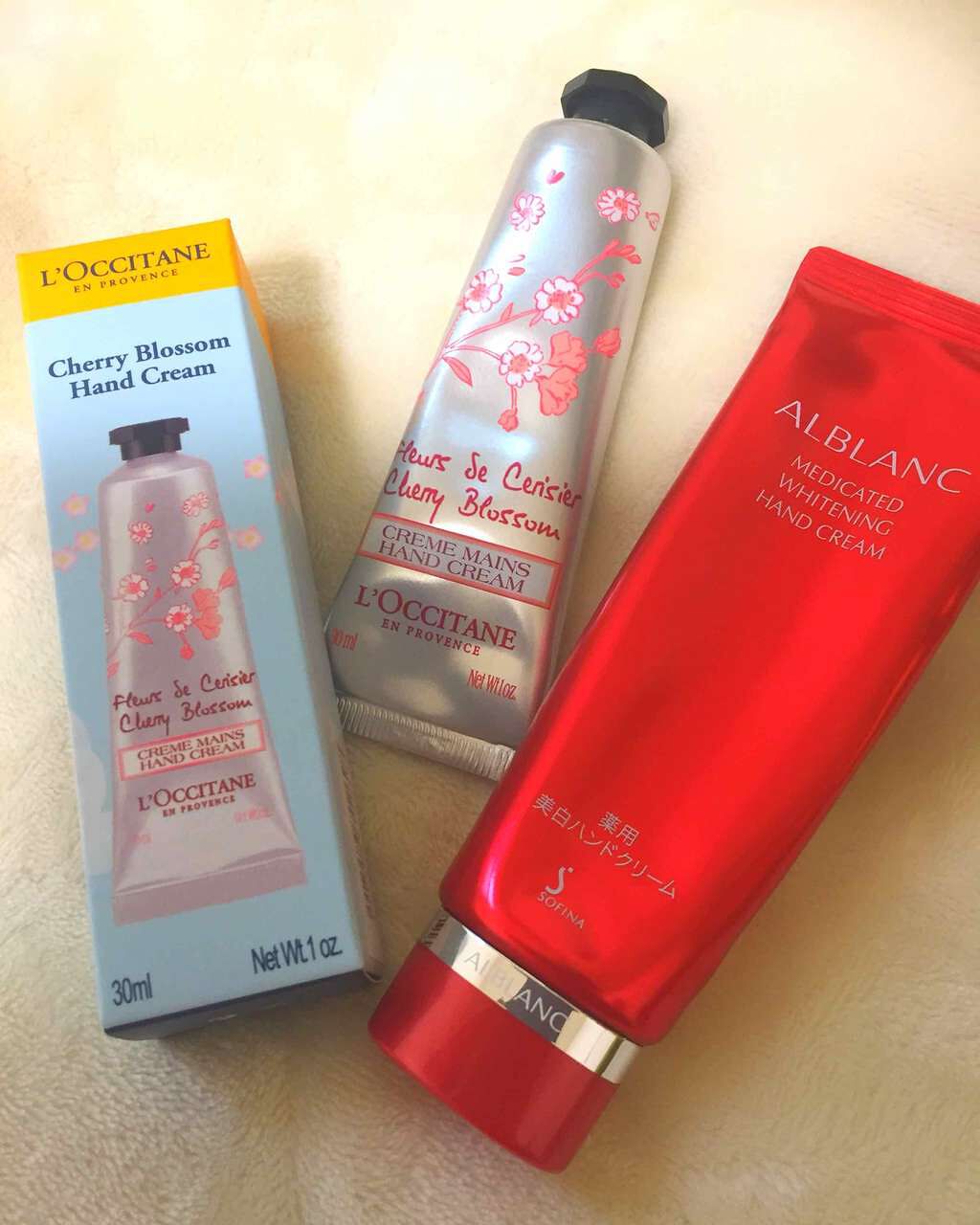 チェリーブロッサム ソフトハンドクリーム/L'OCCITANE/ハンドクリームを使ったクチコミ(1枚目)