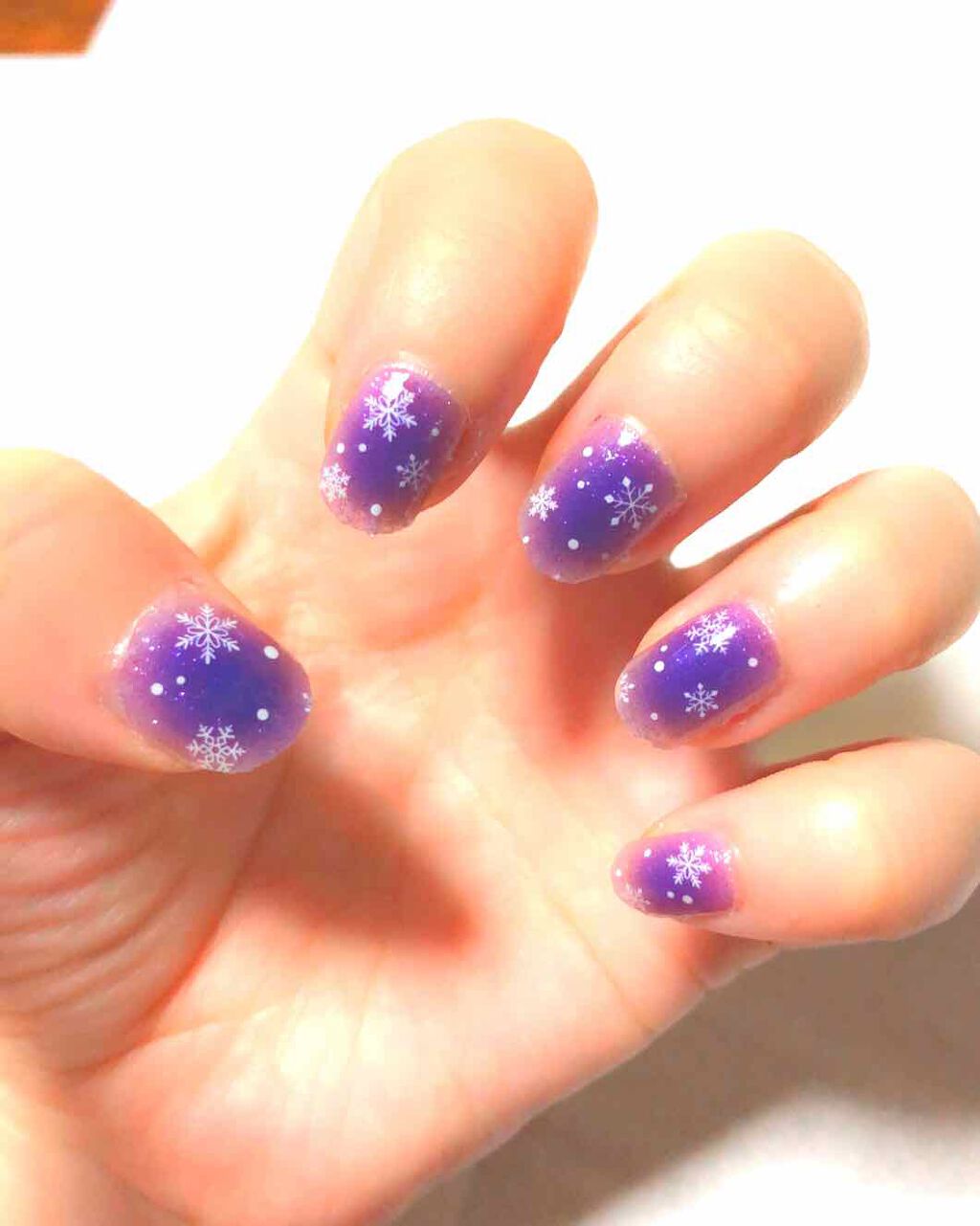 スノーネイルシール/DAISO/ネイルシールを使ったクチコミ（1枚目）