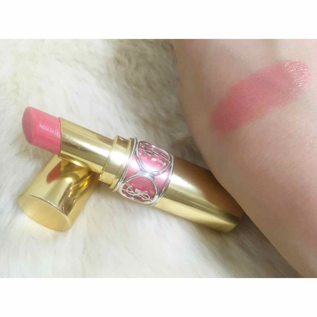 ルージュ ヴォリュプテ シャイン/YVES SAINT LAURENT BEAUTE/口紅を使ったクチコミ(2枚目)