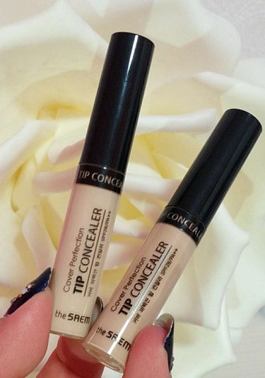 ~THE SAEM TIP CONCEALER~

こちらのコンシーラーは、私が持っているコンシーラーの中でも１番お気に入りのコンシーラーです(｡>ω<｡)💕

カラーは01番と1.5番を使用しています