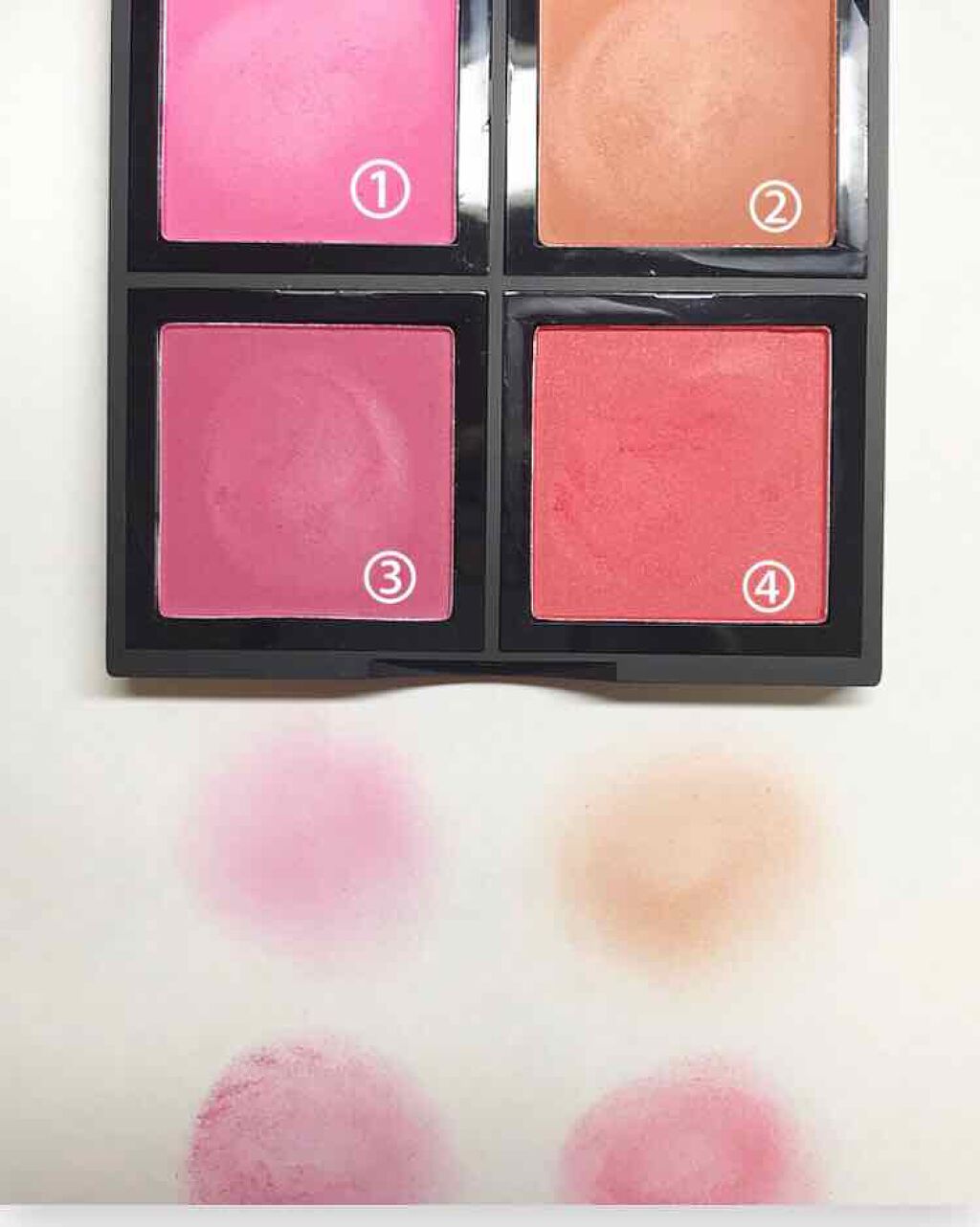 ブラッシュパレット/e.l.f. Cosmetics/パウダーチークを使ったクチコミ(2枚目)