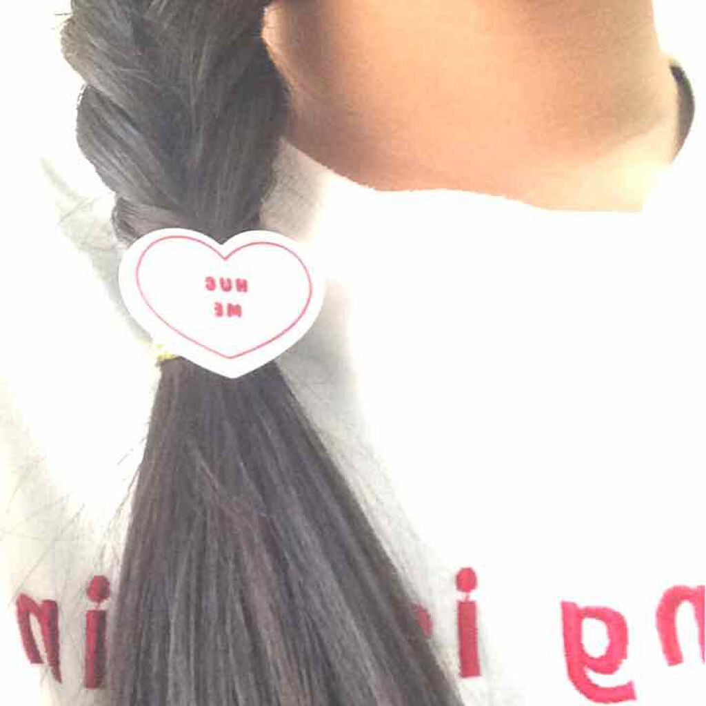 からまないゴム S ブラック/DAISO/ヘアアクセサリーを使ったクチコミ（2枚目）