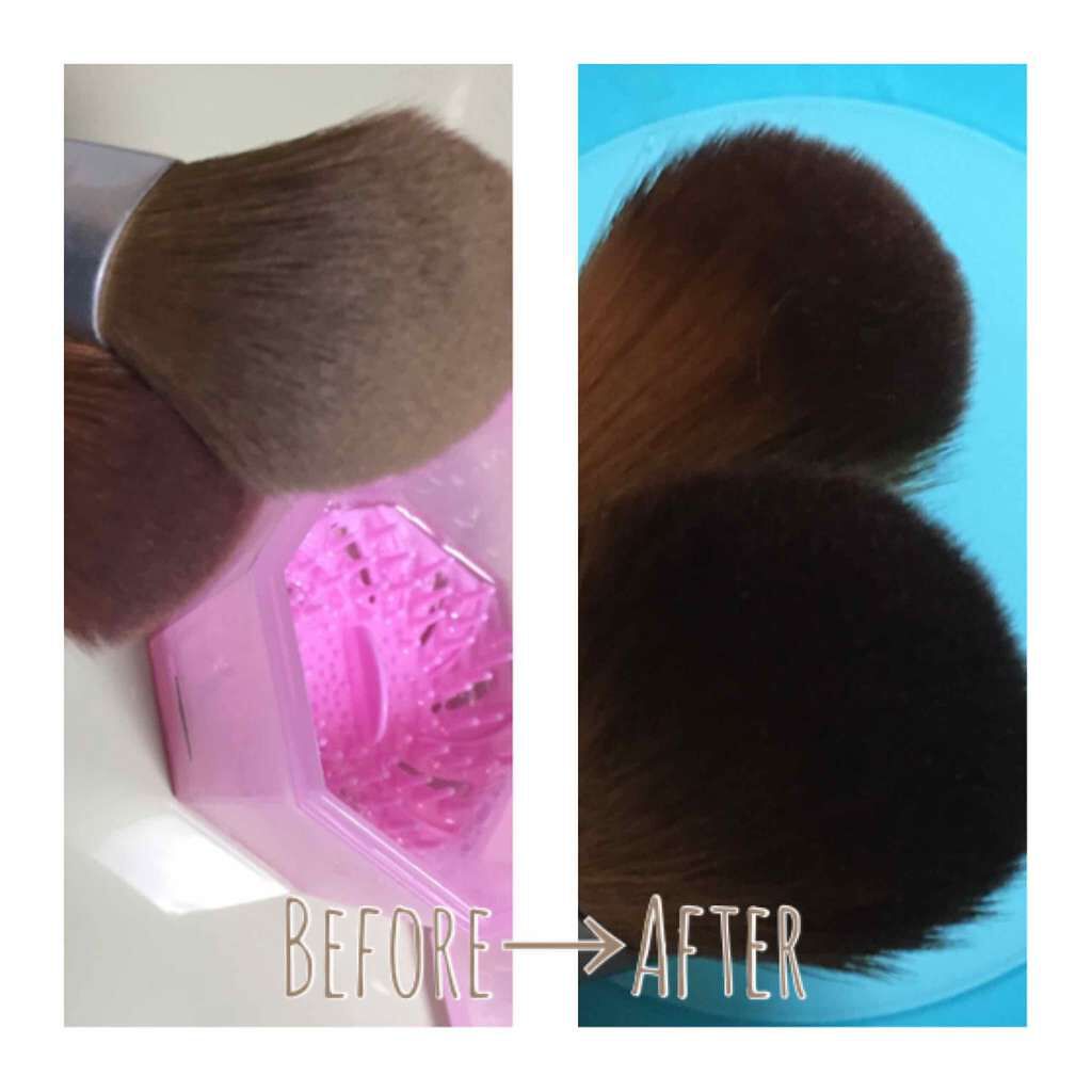 メイクブラシクリーナー/DAISO/その他化粧小物を使ったクチコミ(2枚目)