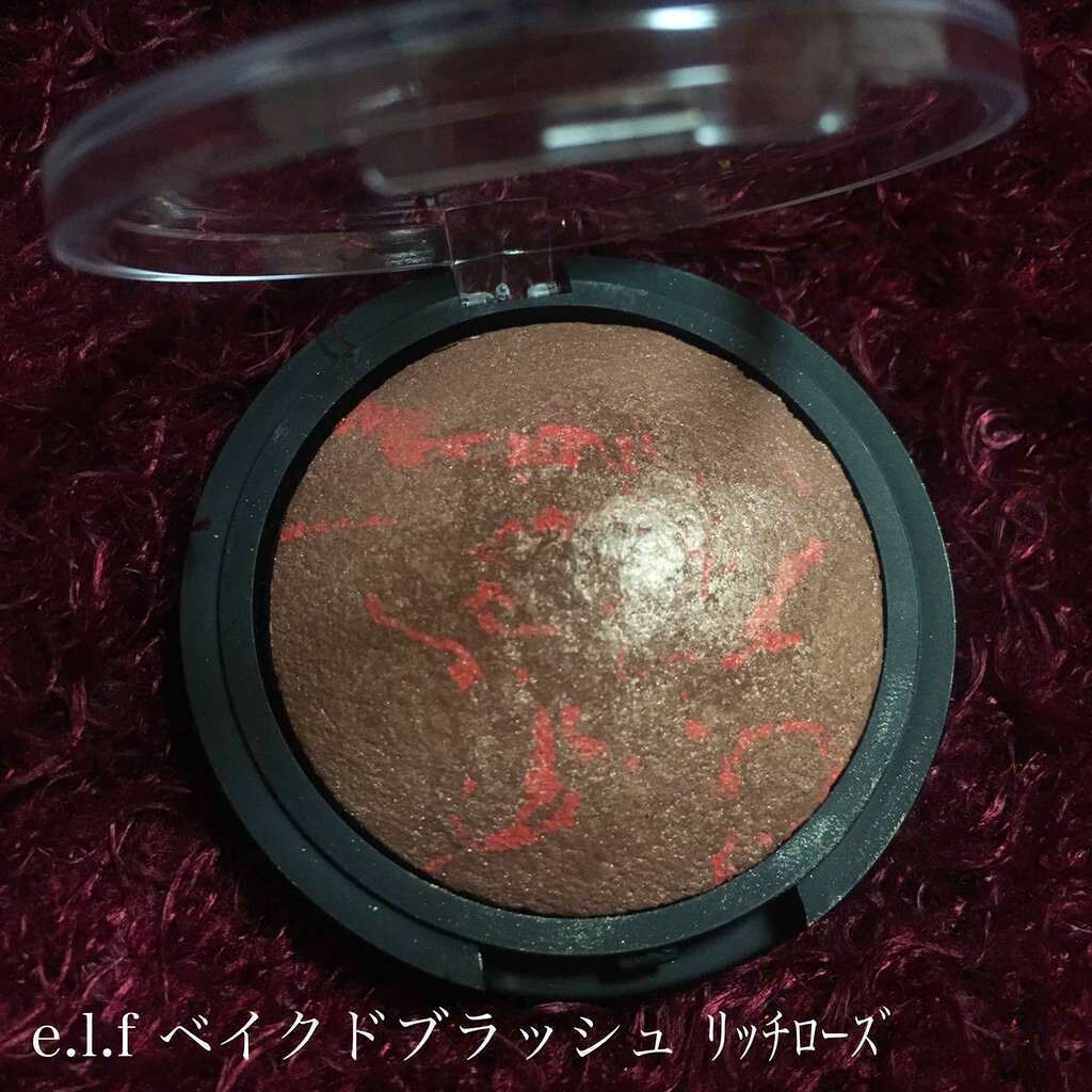 e.l.f. Cosmetics ベイクドブラッシュのクチコミ「e.l.f ベイクドブラッシュ RichRose🌹🥀
写真二枚目に活気の無いお目目載せてます(.....」（1枚目）
