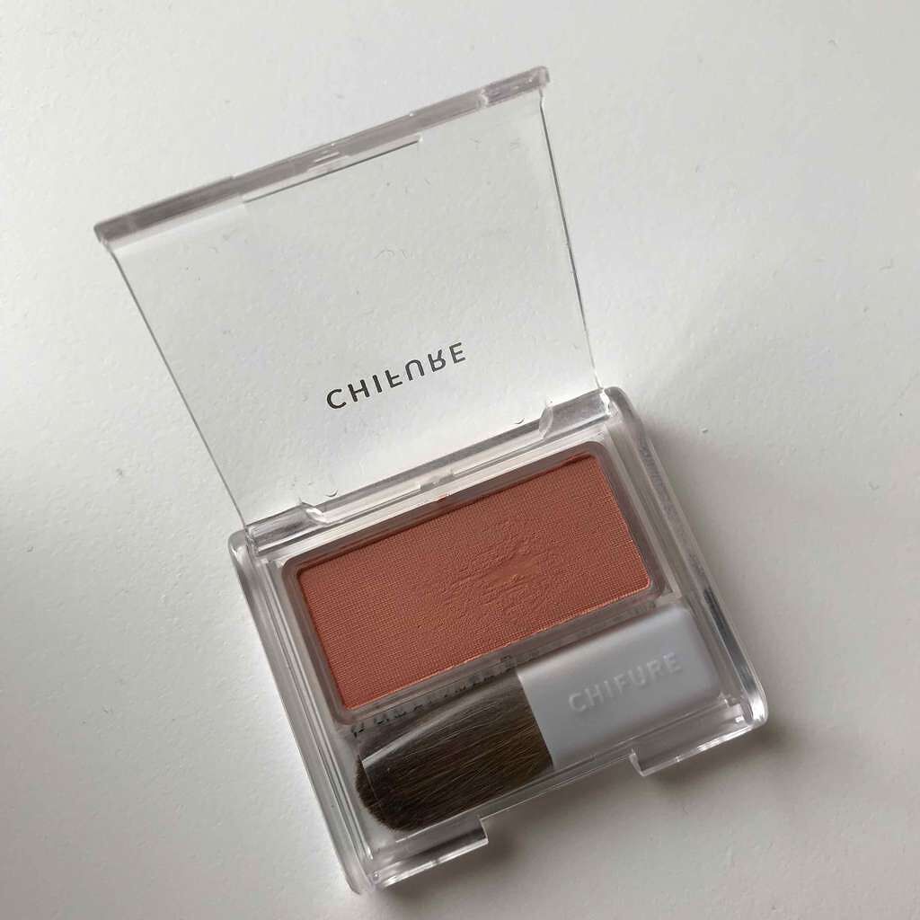 チーク カラー(ブラシ付)/ちふれ/パウダーチークを使ったクチコミ(2枚目)