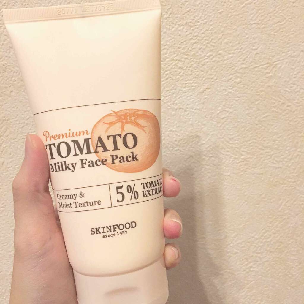 プレミアムトマト ミルキーフェイスパック/SKINFOOD/洗い流すパック・マスクを使ったクチコミ(1枚目)