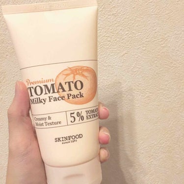 SKINFOODのとまと🍅
〈フェイスパック〉
       プレミアムTMミルキーパック    2400円


🍅使い方🍅
   化粧水で肌を整えたあと、適量を肌にのばしてそのままなじませる。洗い流し