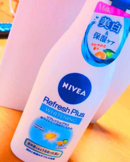 リフレッシュプラス ホワイトニング ボディミルク/ニベア/ボディミルクを使ったクチコミ(1枚目)