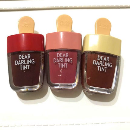 ディアダーリン ウォータージェルティント (アイスティント)/ETUDE/口紅を使ったクチコミ(2枚目)