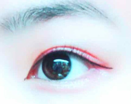 リキッドアイライナー ウォータープルーフ スーパーブラック/ドーリーウインク/リキッドアイライナーを使ったクチコミ(3枚目)