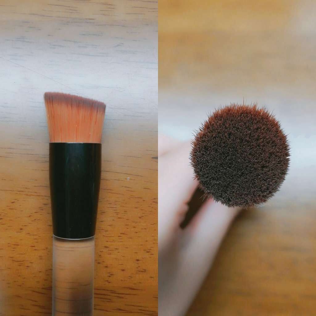 春姫 ファンデーションブラシ/DAISO/メイクブラシを使ったクチコミ(2枚目)