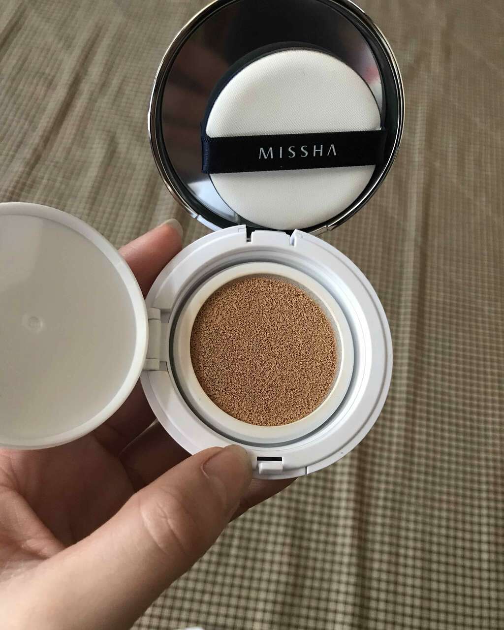 M クッション ファンデーション(モイスチャー)/MISSHA/クッションファンデーションを使ったクチコミ（2枚目）