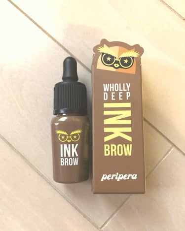 PERIPERA ペリペラ インク ブロウのクチコミ「ペラペラ インクブロウ
#2 SOFT BROWN(ソフトブラウン)

筆が太いので少し描きに.....」（1枚目）