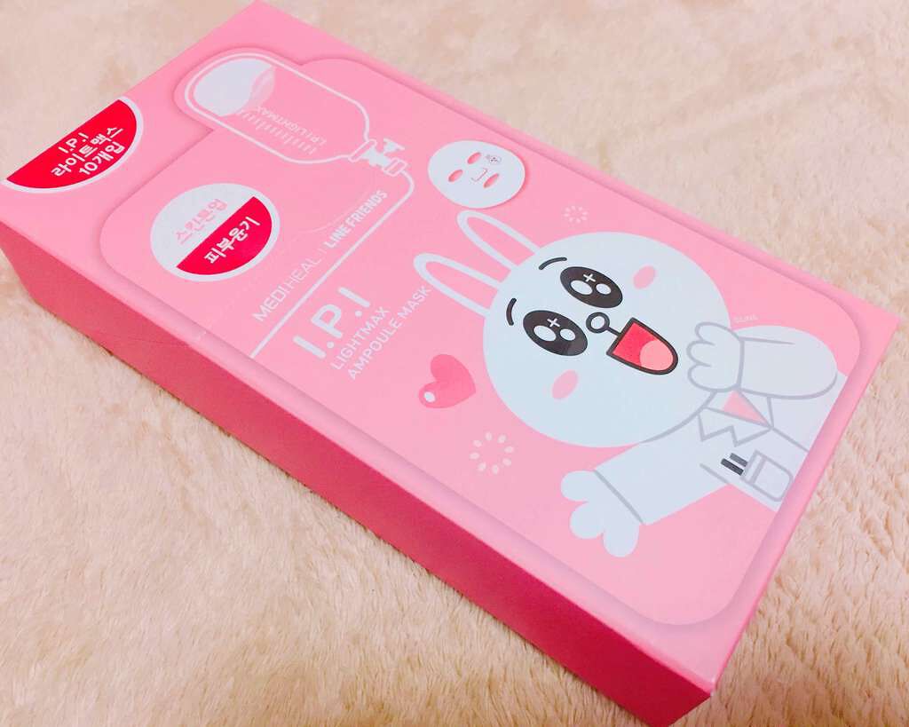 ラインフレンズI.P.IライトマックスアンプルマスクJEX/MEDIHEAL/シートマスク・パックを使ったクチコミ(1枚目)